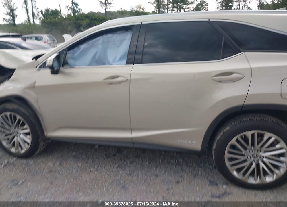 2021 LEXUS RX 450HL LUXURY VIN: JTJJGKFAXM2018105