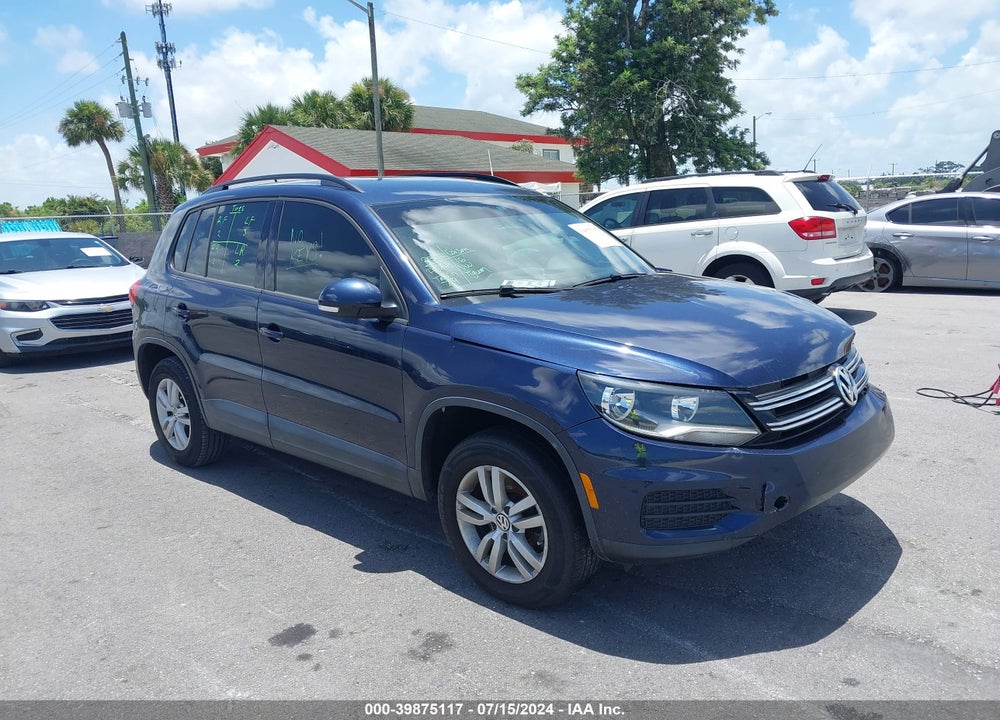 2016 VOLKSWAGEN TIGUAN S VIN: WVGAV7AX8GW603338