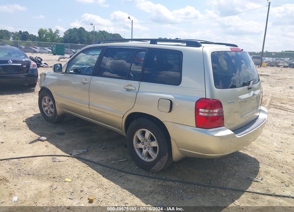 2003 TOYOTA HIGHLANDER VIN: JTEGF21A230113710