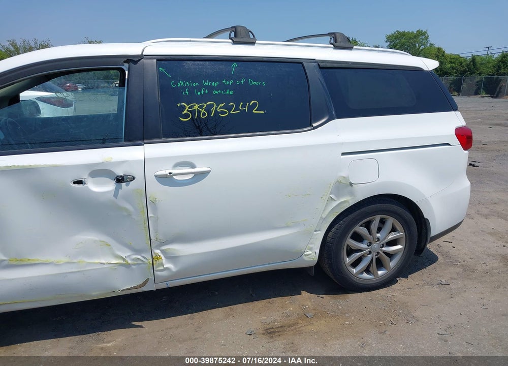 2019 KIA SEDONA EX VIN: KNDMB5C1XK6535480
