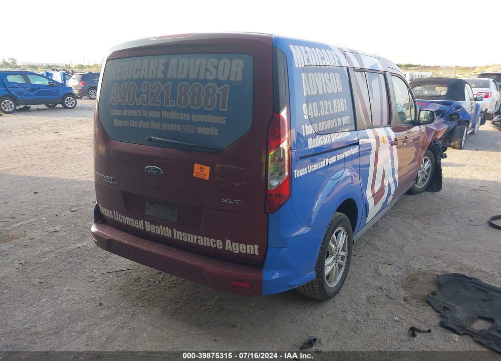 2019 FORD TRANSIT CONNECT XLT VIN: NM0GE9F24K1414938