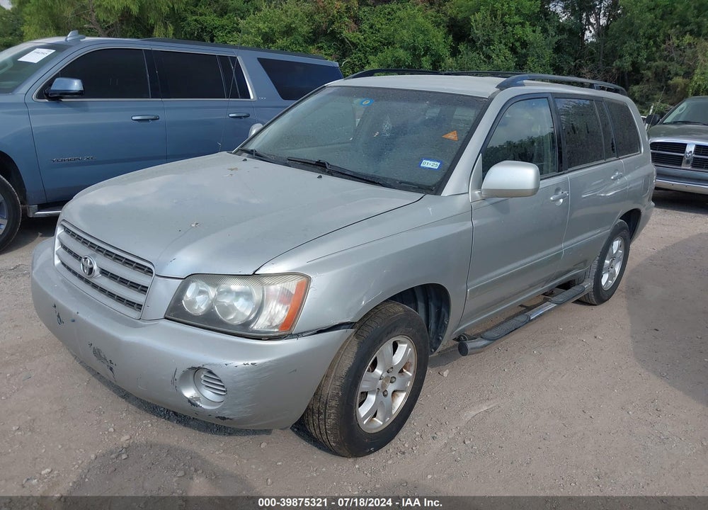 2002 TOYOTA HIGHLANDER V6 VIN: JTEGF21A820040311