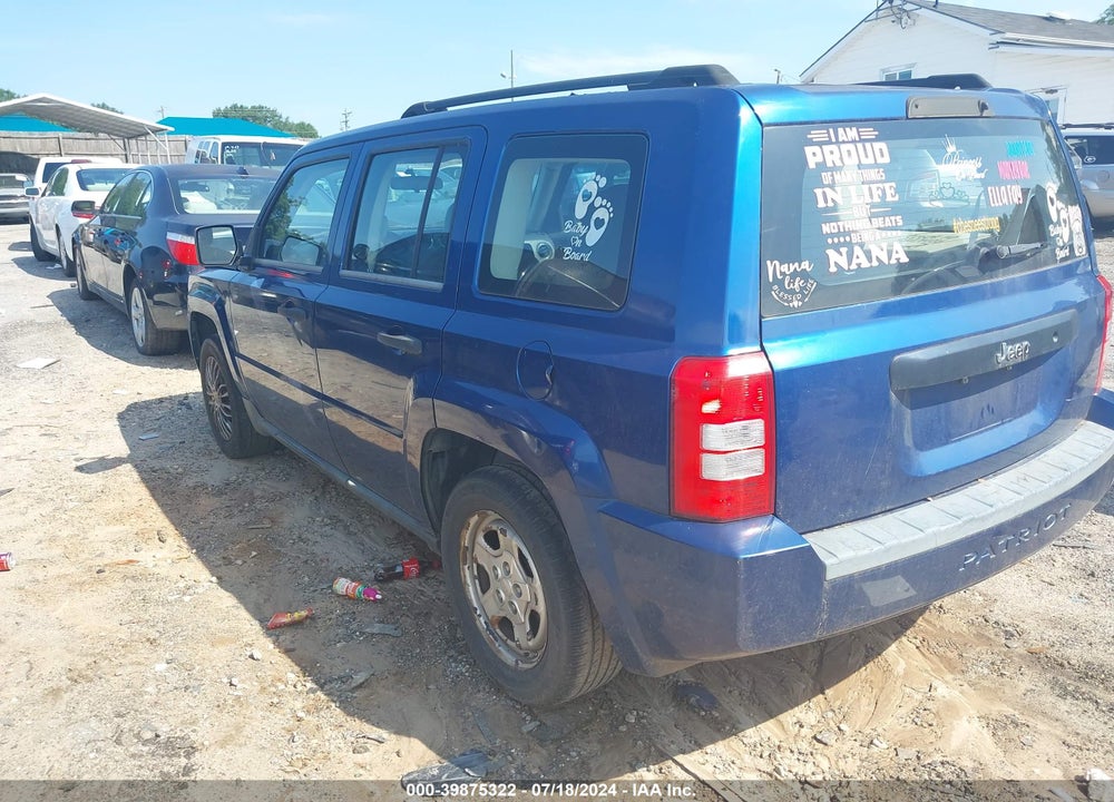 2009 JEEP PATRIOT SPORT VIN: 1J4FT28A09D122495