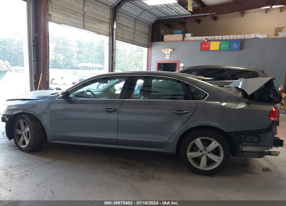 2013 VOLKSWAGEN PASSAT 2.5L SE VIN: 1VWBP7A3XDC111534