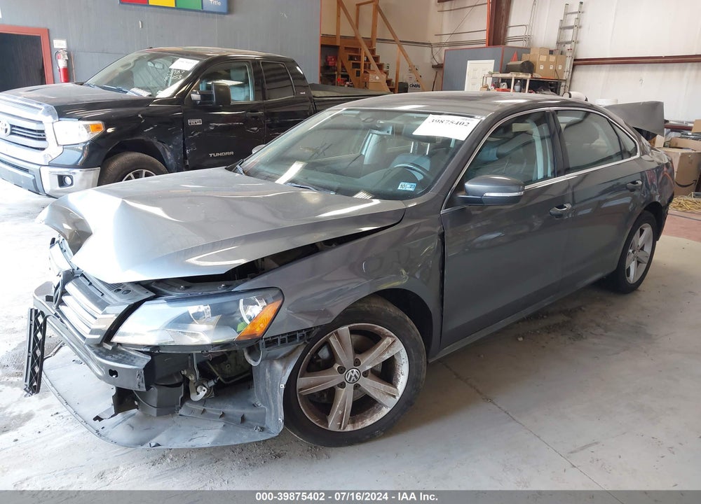 2013 VOLKSWAGEN PASSAT 2.5L SE VIN: 1VWBP7A3XDC111534