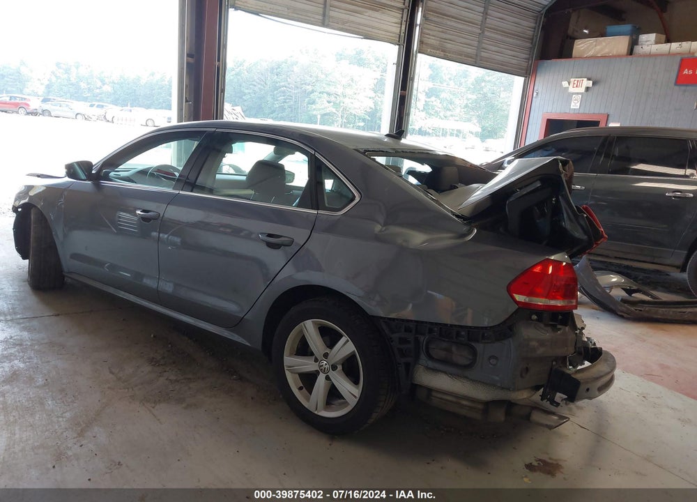 2013 VOLKSWAGEN PASSAT 2.5L SE VIN: 1VWBP7A3XDC111534