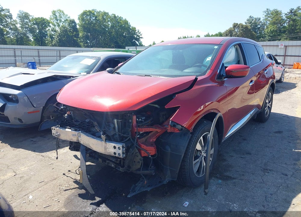 2019 NISSAN MURANO S VIN: 5N1AZ2MJXKN139501