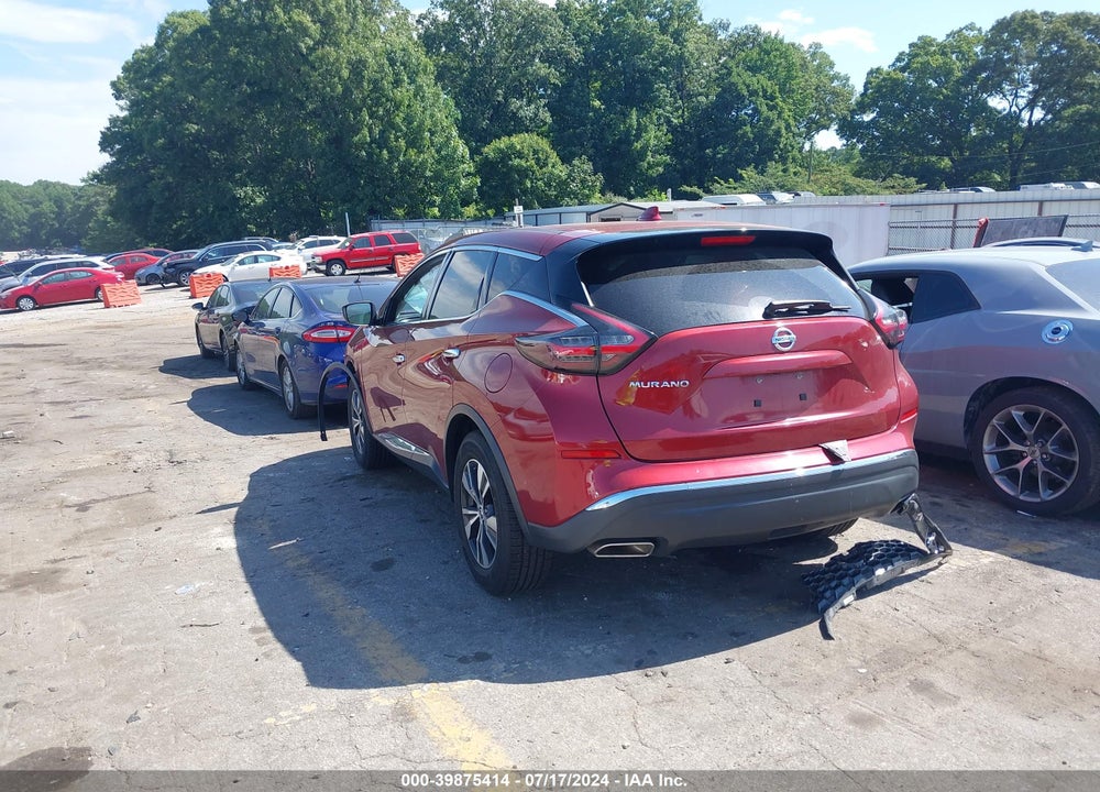 2019 NISSAN MURANO S VIN: 5N1AZ2MJXKN139501