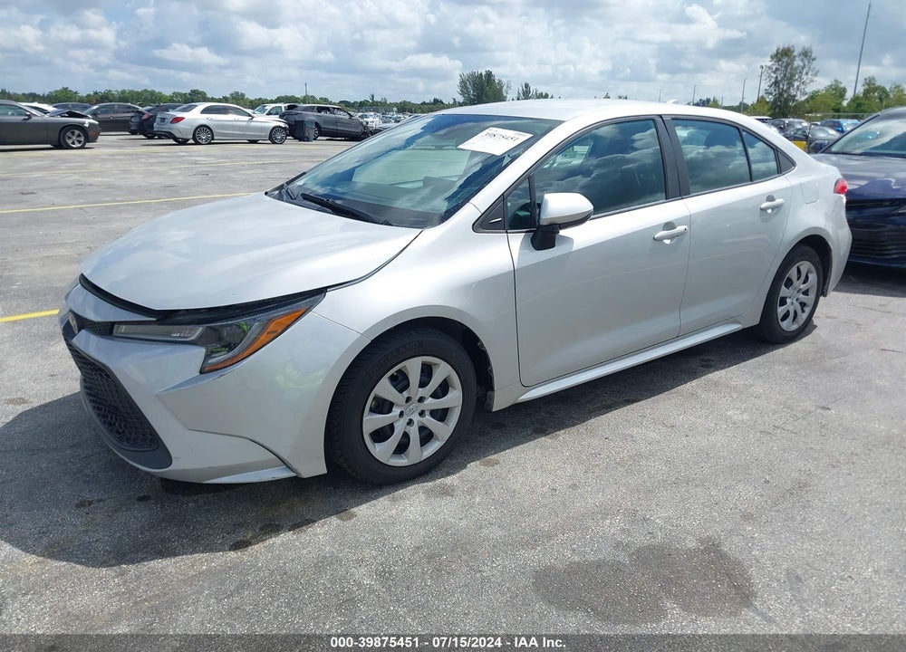 2021 TOYOTA COROLLA LE VIN: 5YFEPMAE8MP258006