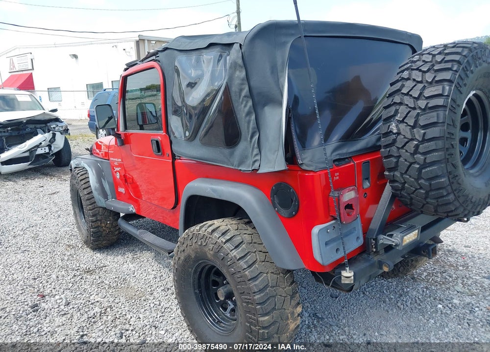 2000 JEEP WRANGLER SPORT VIN: 1J4FA49S5YP717557