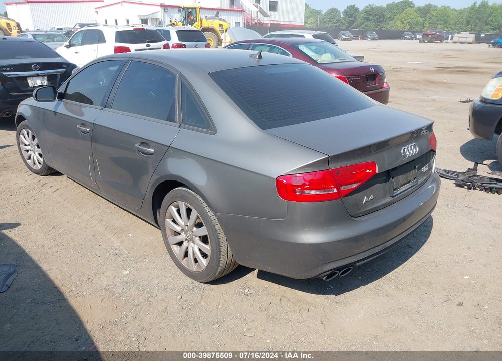 2014 AUDI A4 2.0T PREMIUM VIN: WAUAFAFL5EN025056