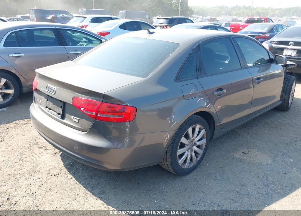 2014 AUDI A4 2.0T PREMIUM VIN: WAUAFAFL5EN025056