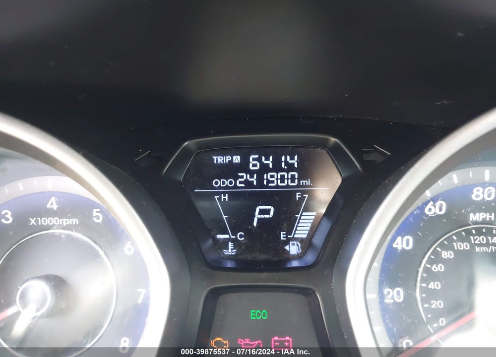 2012 HYUNDAI ELANTRA GLS (ULSAN PLANT) VIN: KMHDH4AE8CU270372