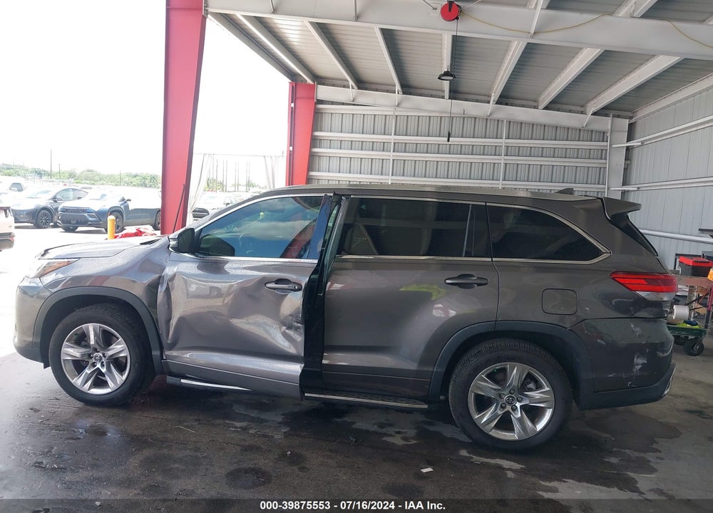 2017 TOYOTA HIGHLANDER LIMITED VIN: 5TDYZRFH6HS191264