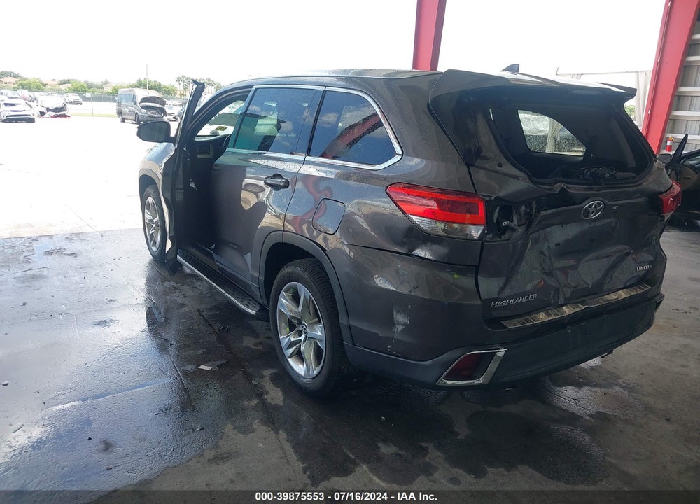 2017 TOYOTA HIGHLANDER LIMITED VIN: 5TDYZRFH6HS191264