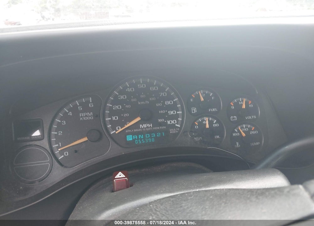 2002 CHEVROLET AVALANCHE 1500 VIN: 3GNEK13T32G222680