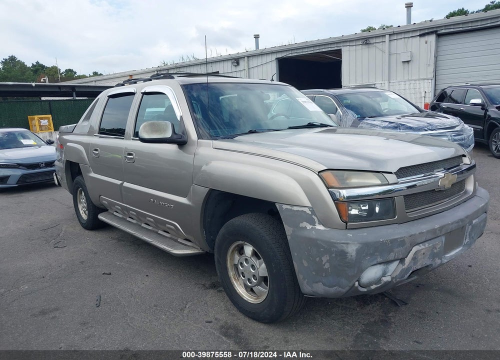 2002 CHEVROLET AVALANCHE 1500 VIN: 3GNEK13T32G222680
