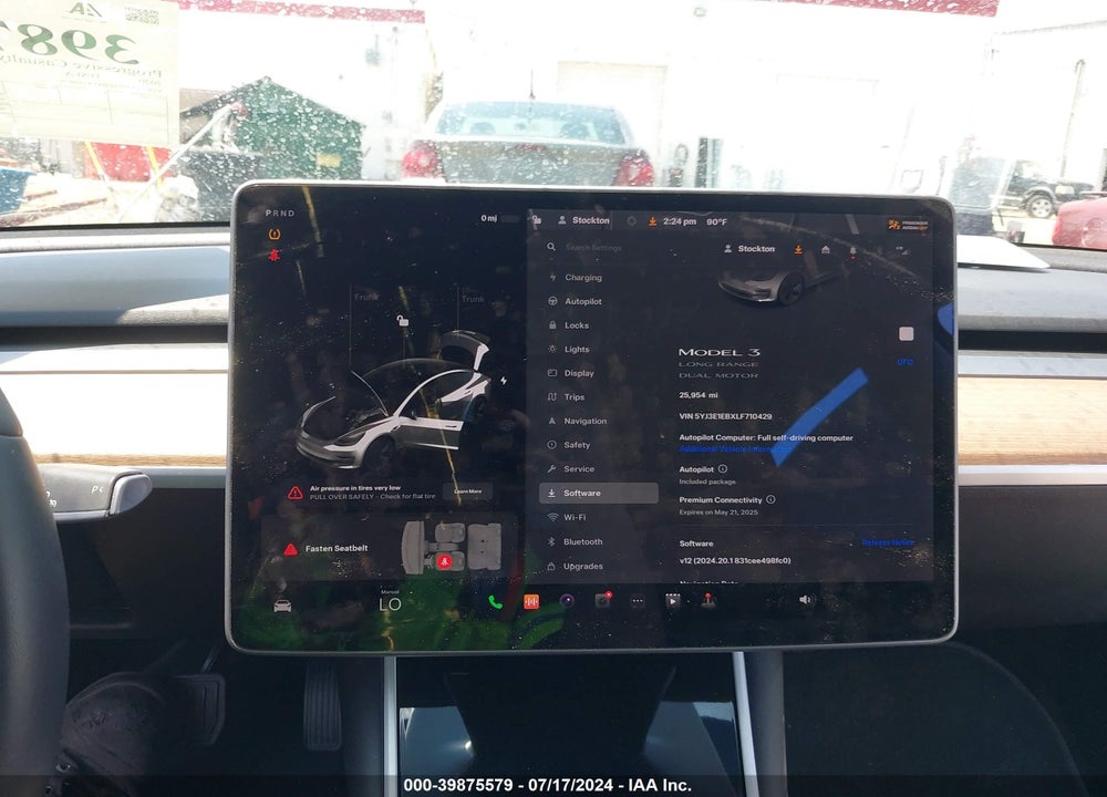 2020 TESLA MODEL 3 LONG RANGE DUAL MOTOR ALL-WHEEL DRIVE VIN: 5YJ3E1EBXLF710429