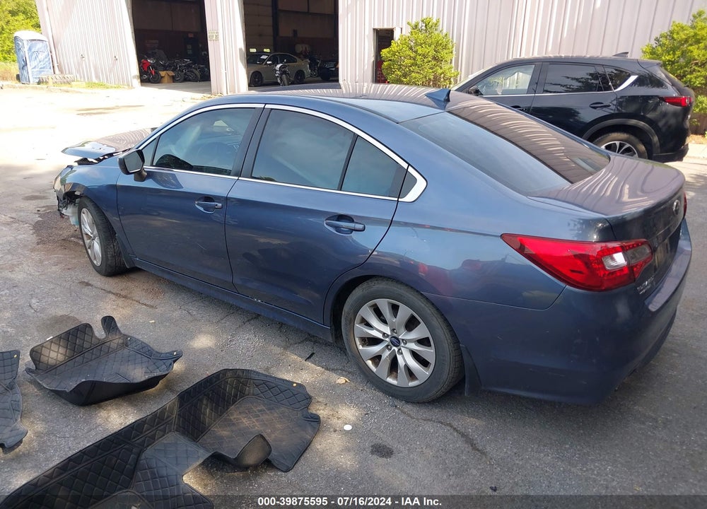 2016 SUBARU LEGACY 2.5I PREMIUM VIN: 4S3BNBC67G3063787