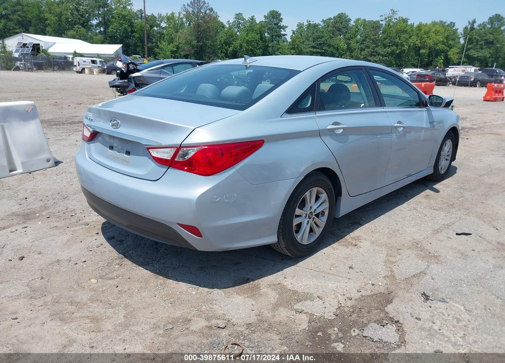 2014 HYUNDAI SONATA GLS VIN: 5NPEB4AC4EH884972
