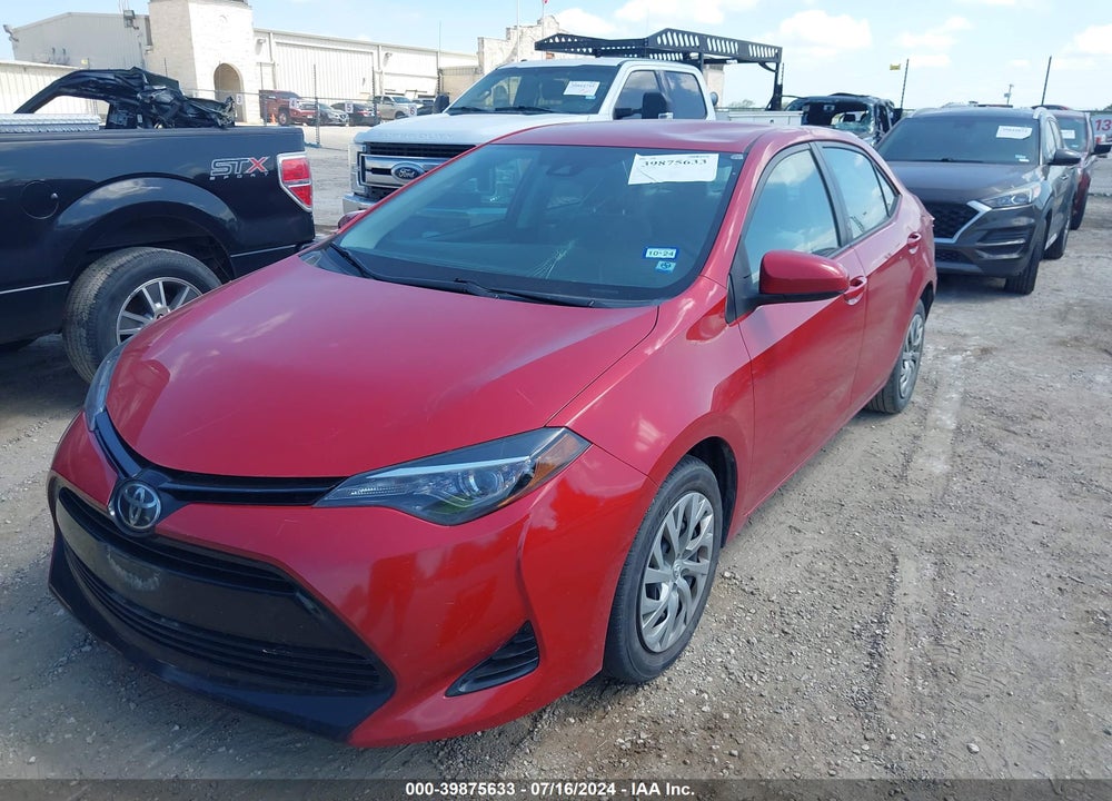 2018 TOYOTA COROLLA LE VIN: 2T1BURHE6JC006457