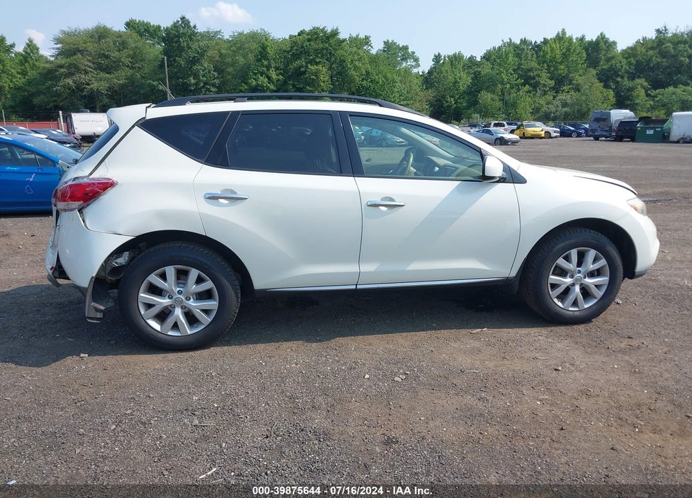 2011 NISSAN MURANO SL VIN: JN8AZ1MW8BW153258