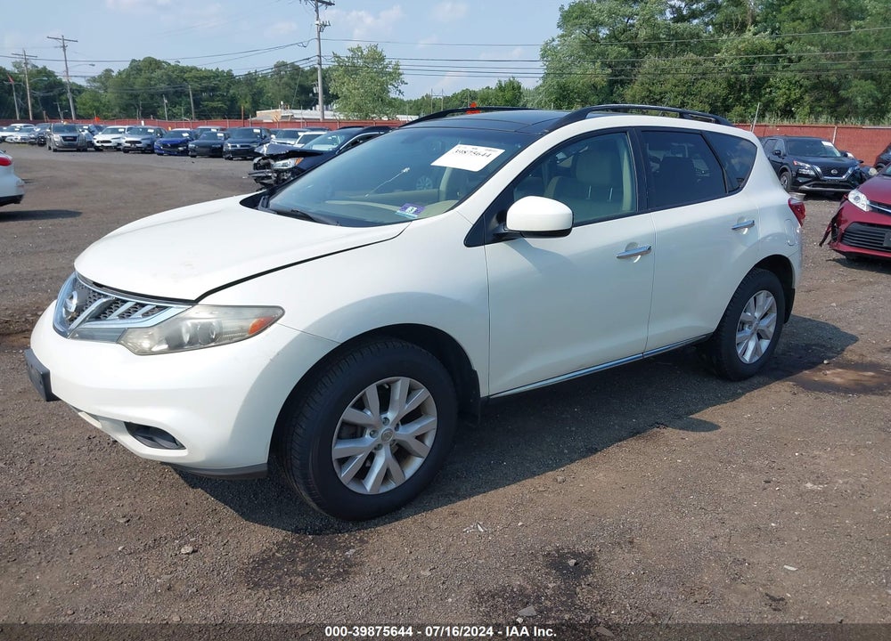 2011 NISSAN MURANO SL VIN: JN8AZ1MW8BW153258