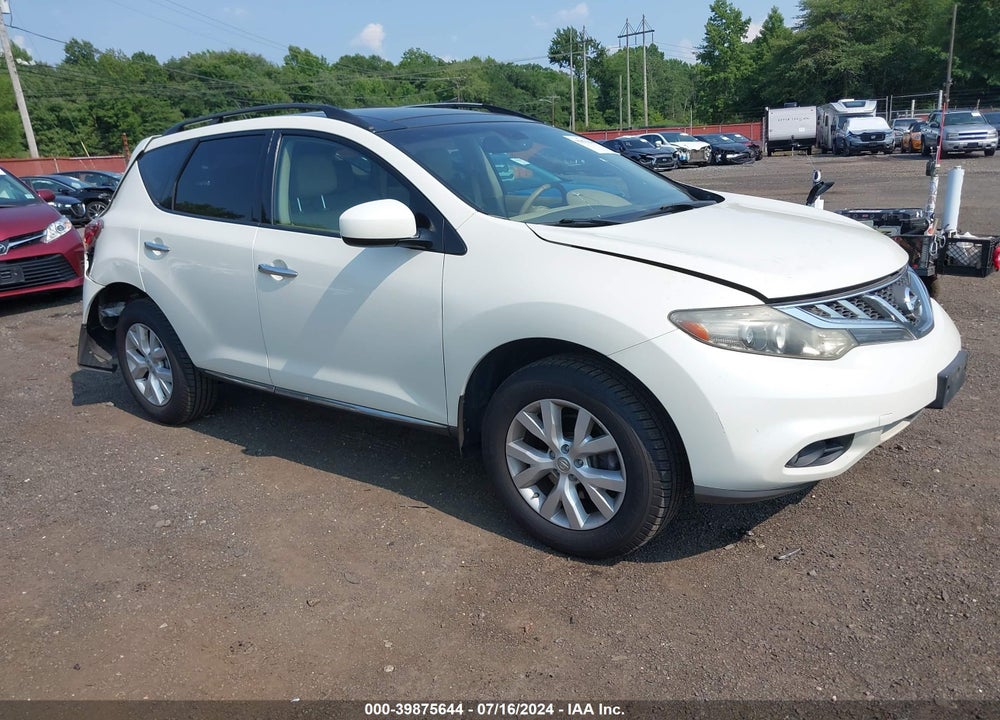 2011 NISSAN MURANO SL VIN: JN8AZ1MW8BW153258