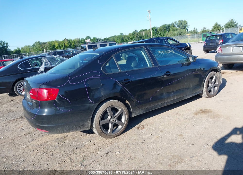 2011 VOLKSWAGEN JETTA 2.5L SE VIN: 3VWDX7AJ9BM362869
