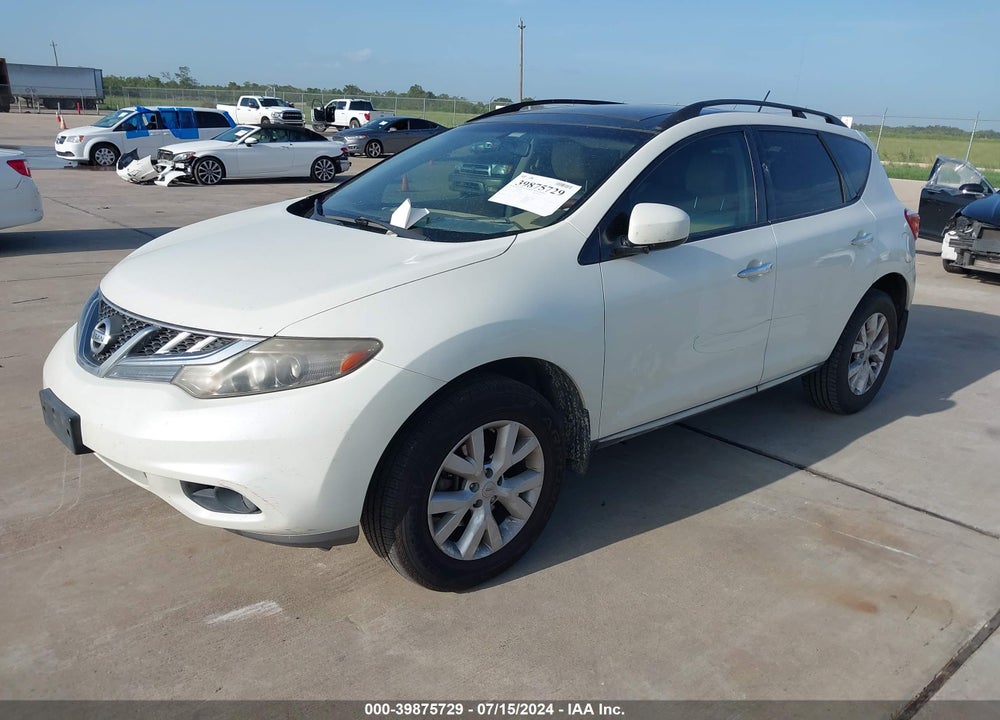 2011 NISSAN MURANO SV VIN: JN8AZ1MU2BW054076
