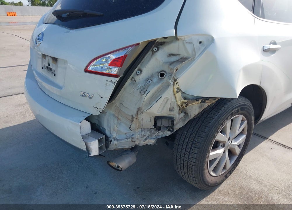 2011 NISSAN MURANO SV VIN: JN8AZ1MU2BW054076