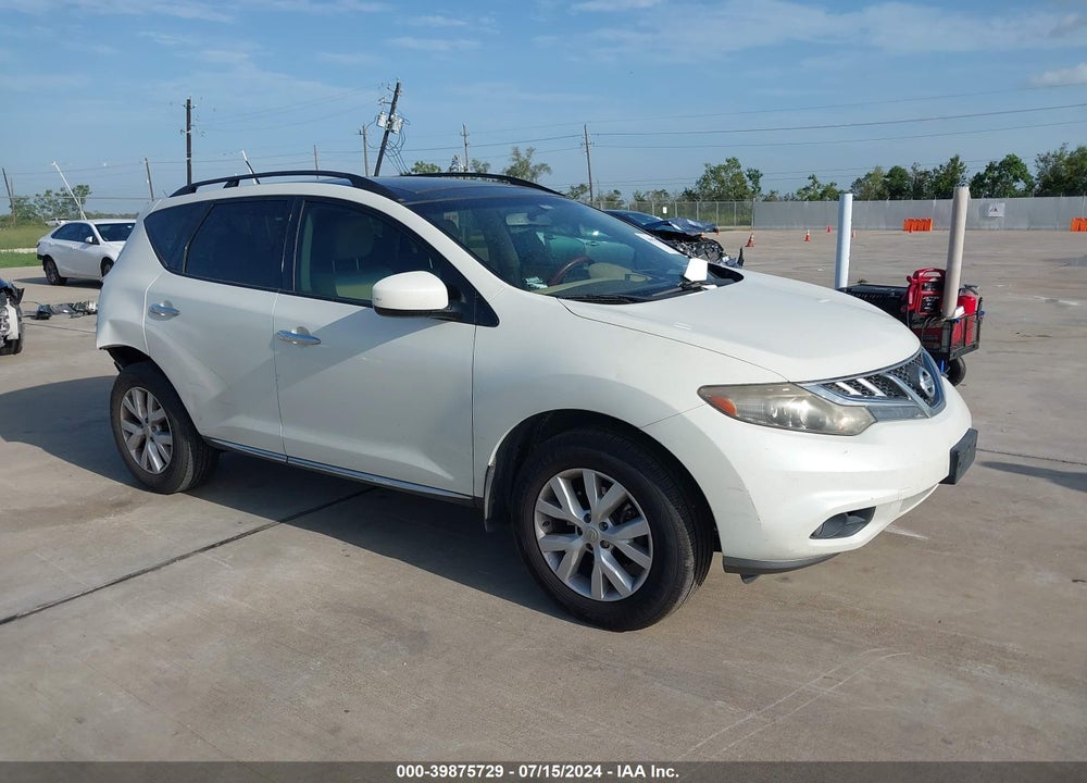 2011 NISSAN MURANO SV VIN: JN8AZ1MU2BW054076