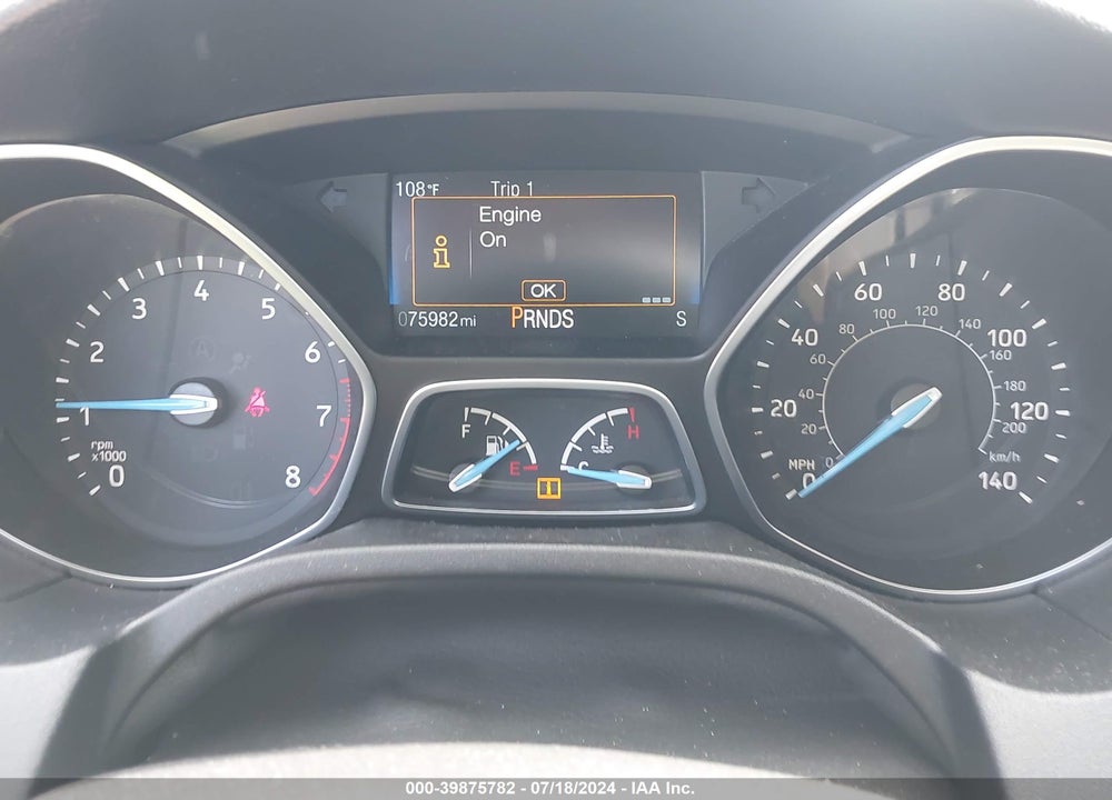 2018 FORD FOCUS SEL VIN: 1FADP3H23JL321475