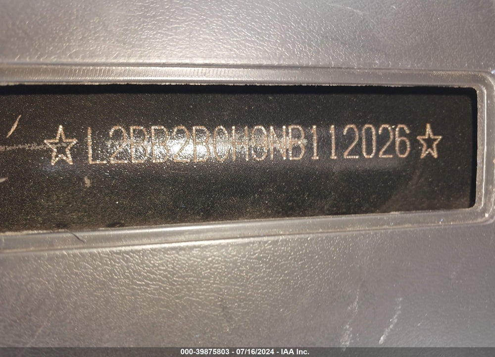 2022 BAODIAO BD50QT VIN: L2BB2BCH9NB112026