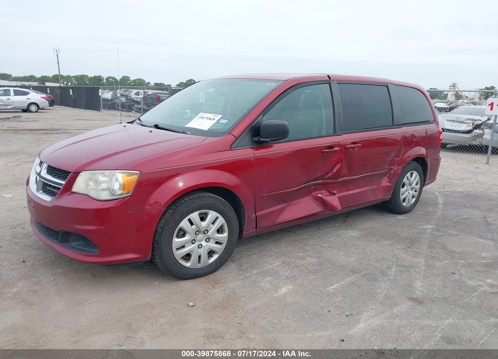 2014 DODGE GRAND CARAVAN SE VIN: 2C4RDGBG8ER260366