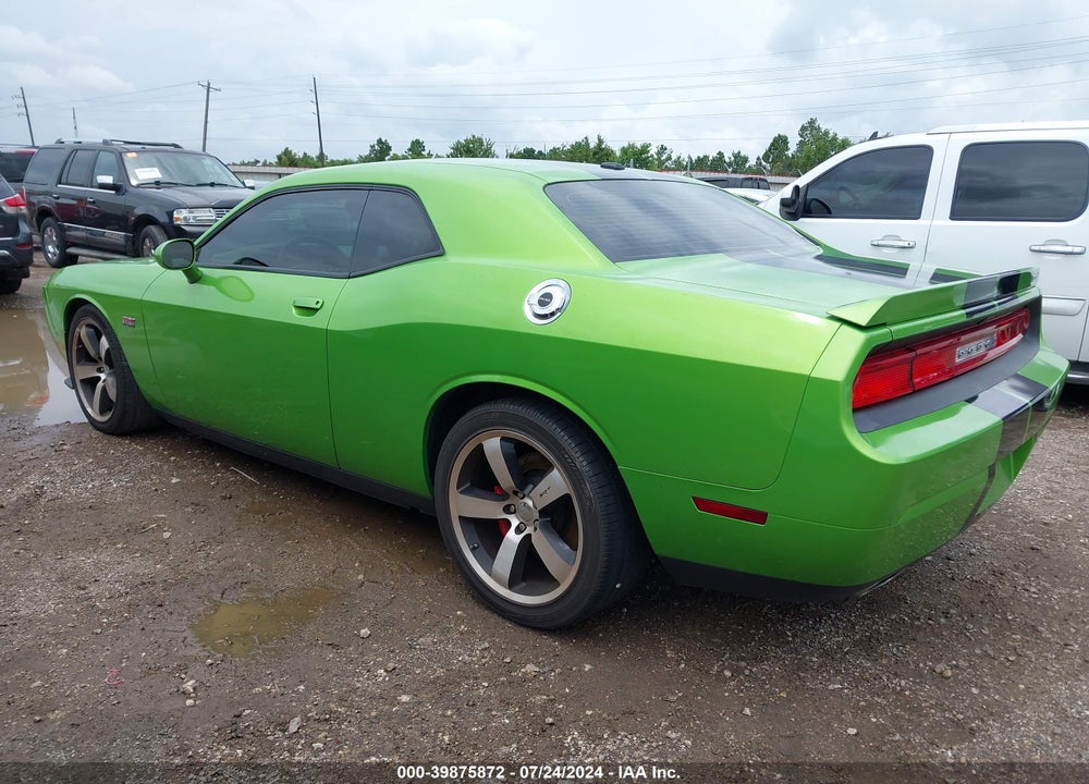 2011 DODGE CHALLENGER SRT8 VIN: 2B3CJ7DJ7BH601296