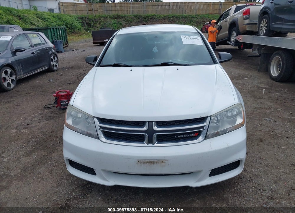 2012 DODGE AVENGER SE VIN: 1C3CDZAB5CN325633