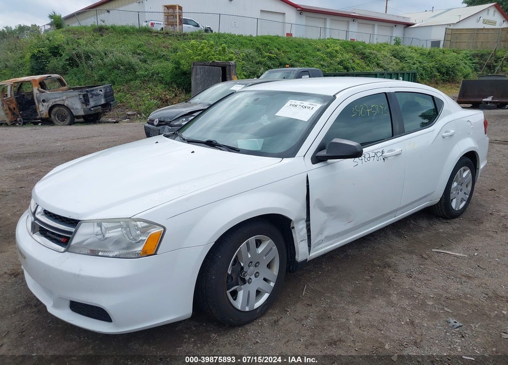 2012 DODGE AVENGER SE VIN: 1C3CDZAB5CN325633