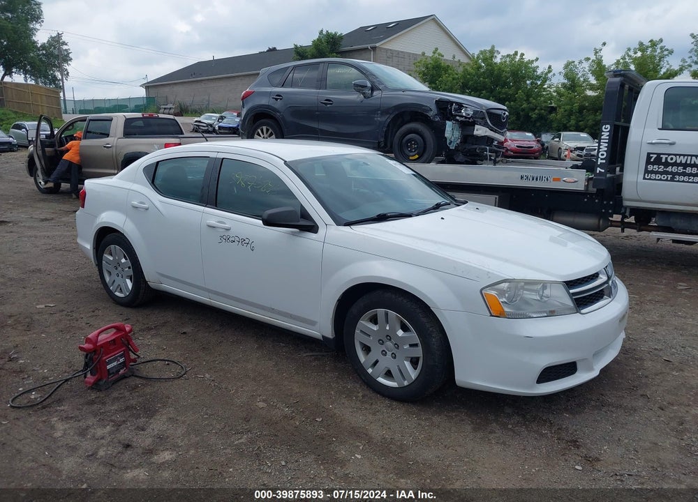 2012 DODGE AVENGER SE VIN: 1C3CDZAB5CN325633