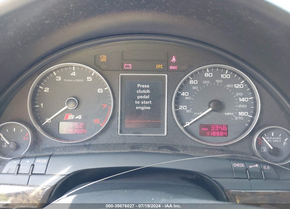 2005 AUDI S4 4.2 VIN: WAUPL68E45A097999