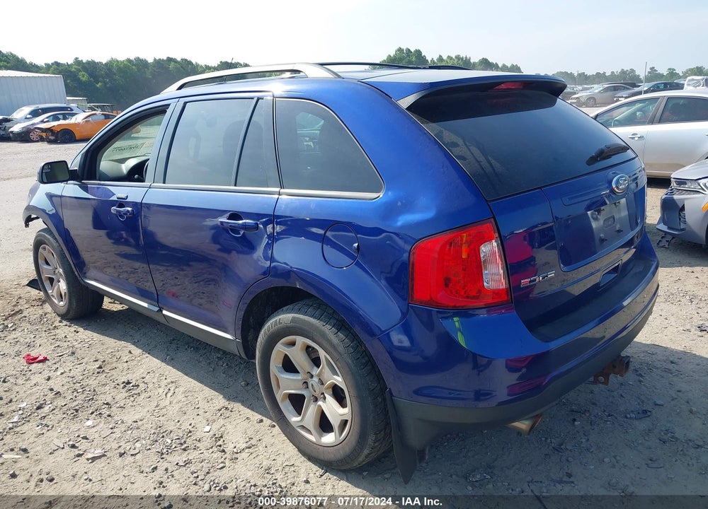 2013 FORD EDGE SEL VIN: 2FMDK4JC1DBC83438