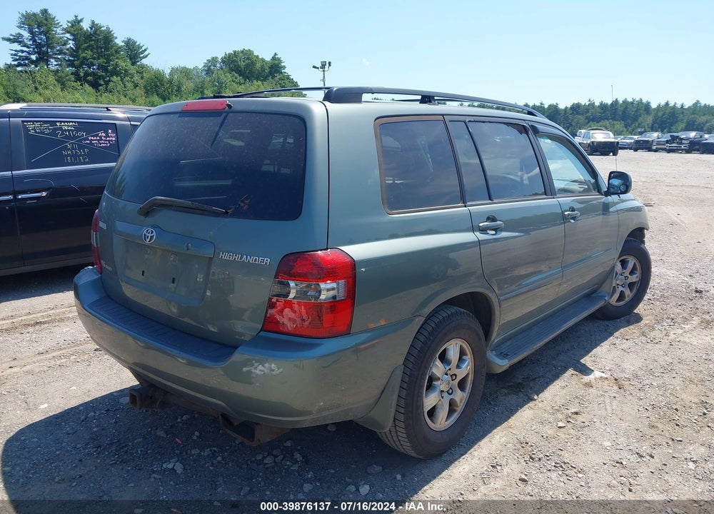 2004 TOYOTA HIGHLANDER V6 VIN: JTEEP21A740058855
