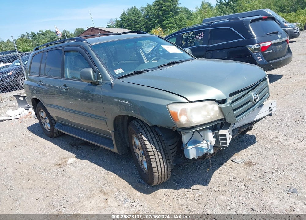 2004 TOYOTA HIGHLANDER V6 VIN: JTEEP21A740058855