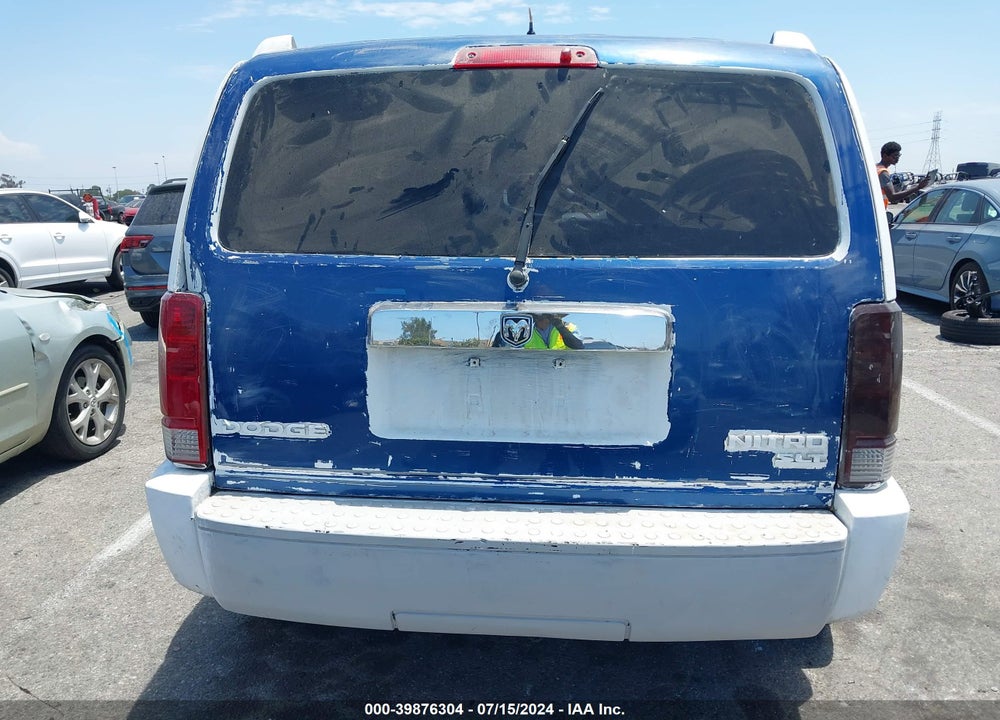 2009 DODGE NITRO VIN: 1D8GT58K09W528660