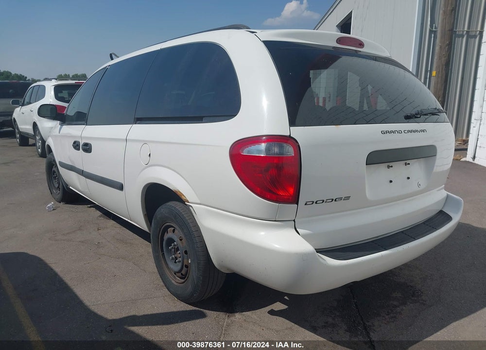 2006 DODGE GRAND CARAVAN SE VIN: 1D4GP24R46B622017