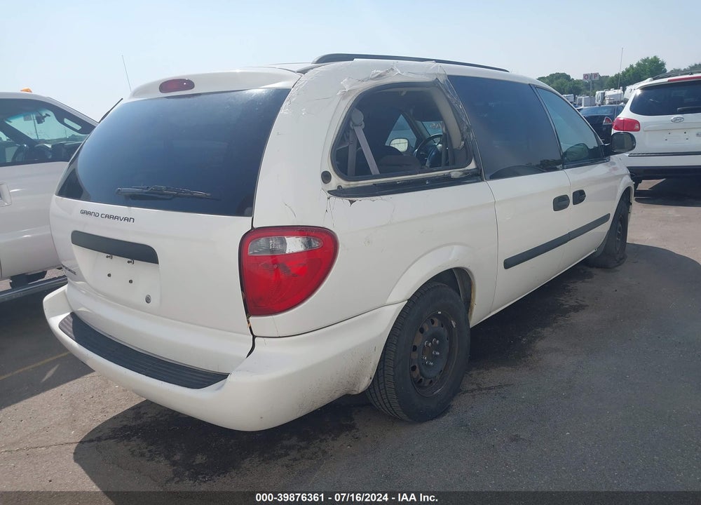 2006 DODGE GRAND CARAVAN SE VIN: 1D4GP24R46B622017