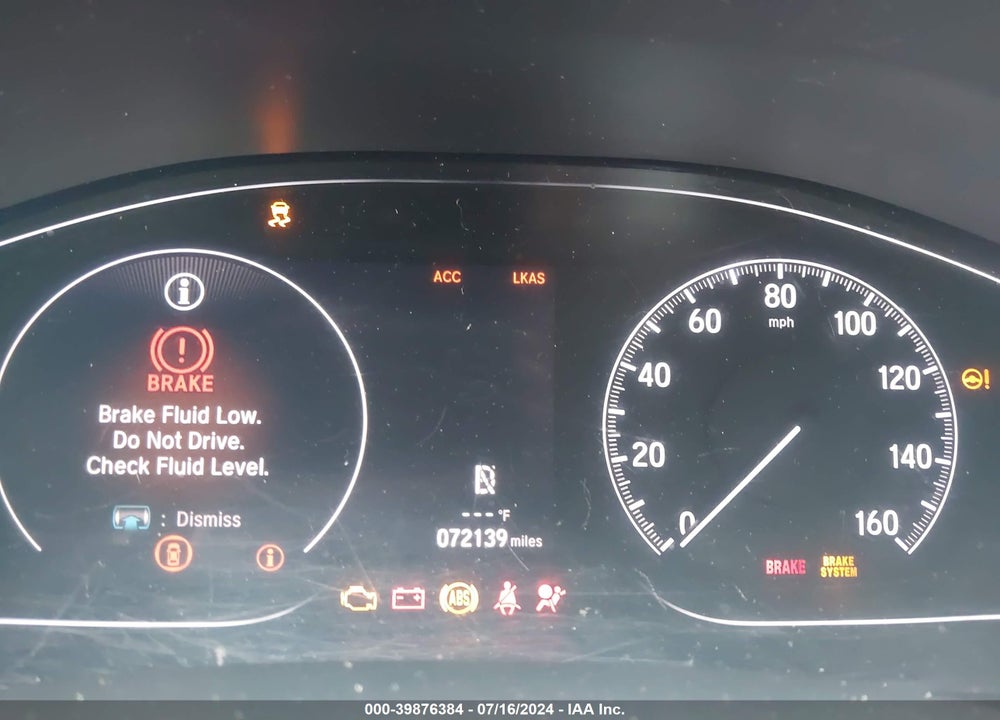 2020 HONDA ACCORD EX VIN: 1HGCV1F47LA035309