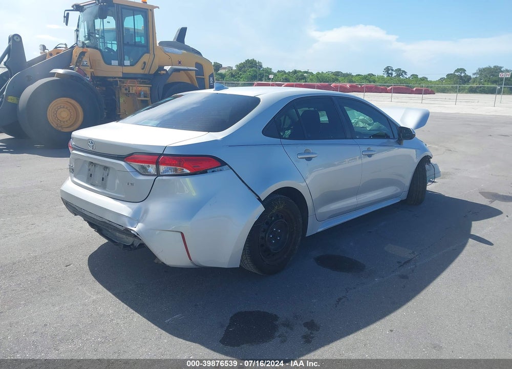 2020 TOYOTA COROLLA LE VIN: 5YFEPRAE5LP133198