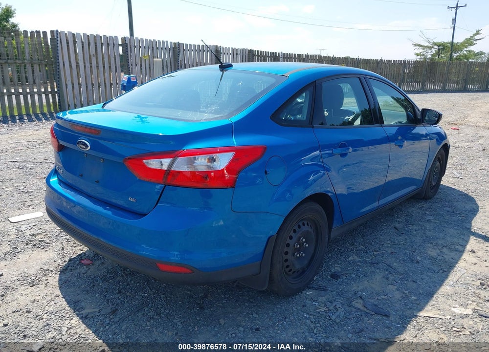 2012 FORD FOCUS SE VIN: 1FAHP3F2XCL413867