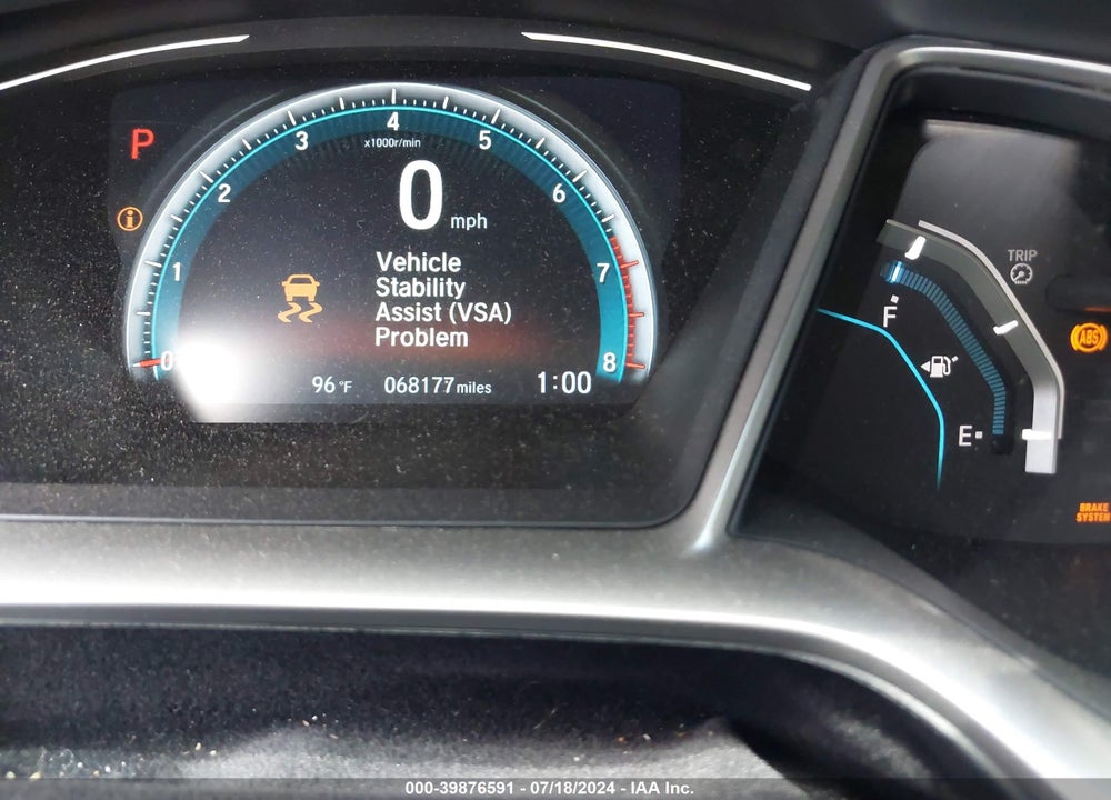 2017 HONDA CIVIC EX VIN: 19XFC2F70HE027297